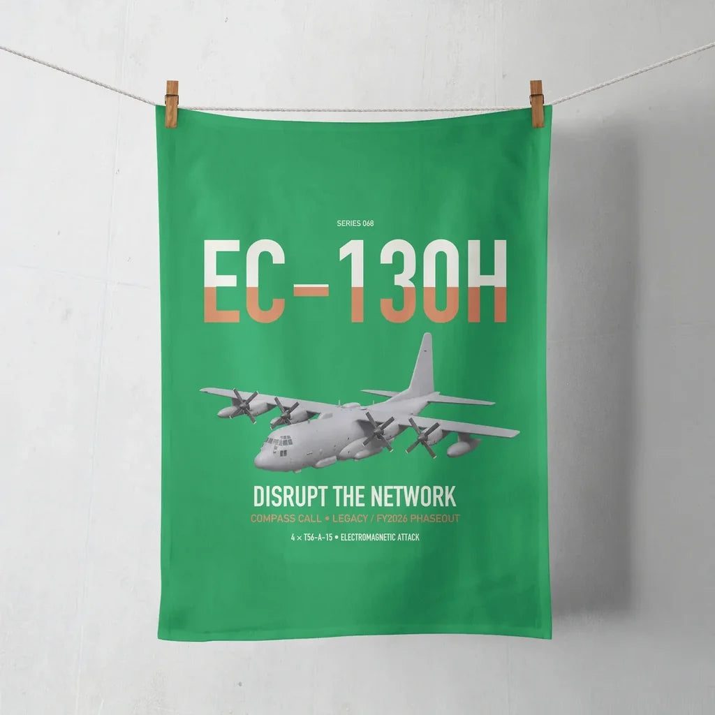 EC-130H Compass Call design on green towel