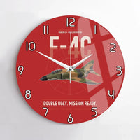 Thumbnail for F-4C Phantom II design on red no frame wall clock