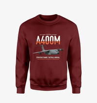 Thumbnail for Airbus A400M Atlas design on wine red sweatshirt