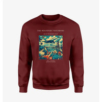 Thumbnail for VINTAGE G4129 - The Moonport Neighbors - Designed Sweatshirts design on winered