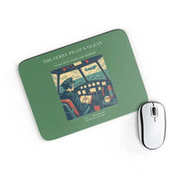 Thumbnail for VINTAGE G4368 - The Ferry Pilot's Ocean - Designed Mouse Pads design on green rectangle