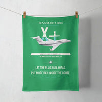 Thumbnail for Cessna Citation X+ design on green towel