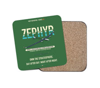 Thumbnail for Airbus Zephyr S design on green 1 piece coaster
