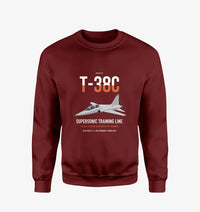 Thumbnail for T-38C Talon design on wine red sweatshirt