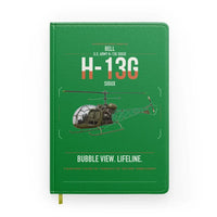 Thumbnail for Bell H-13G Sioux design on green notebook