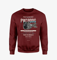 Thumbnail for PW1900G design on wine red sweatshirt