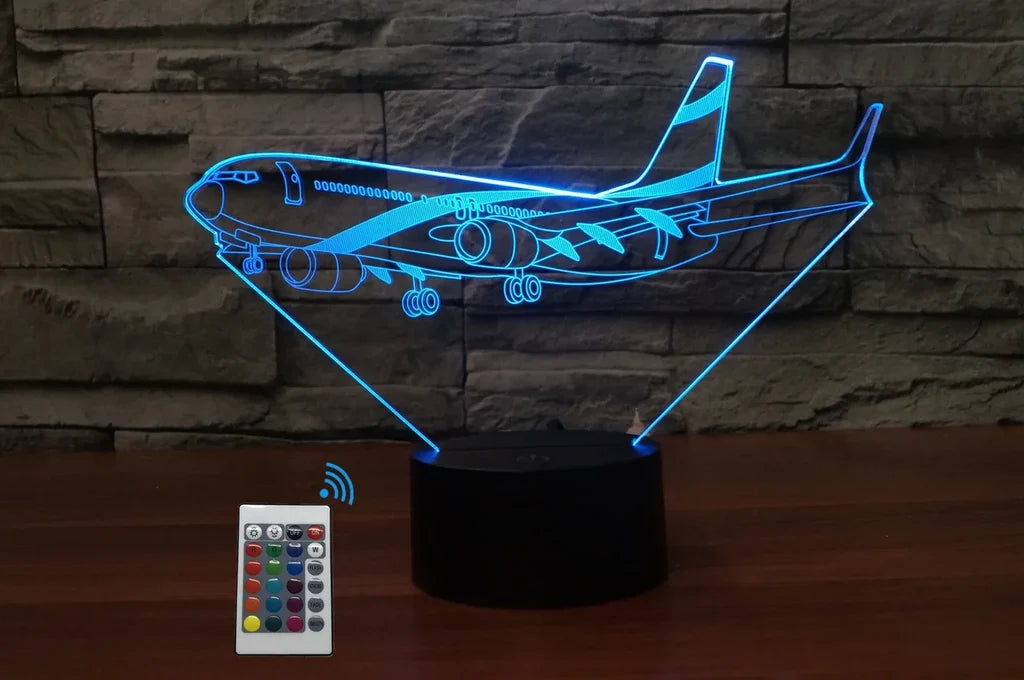 Customisable Boeing 737 3D Lamp - view 10