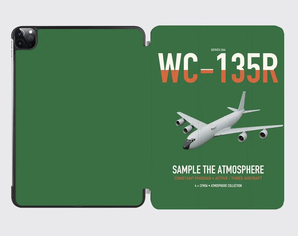 WC-135R Constant Phoenix design on green ipad tablet case