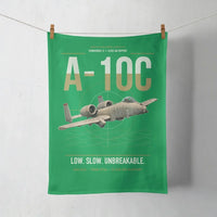 Thumbnail for A-10C Thunderbolt II design on green towel