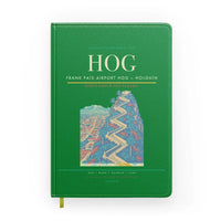 Thumbnail for Frank País Airport (HOG) design on green notebook
