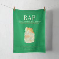 Thumbnail for Rapid City Regional Airport (RAP) design on green towel