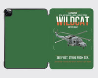 Thumbnail for Leonardo AW159 Wildcat HMA2 design on green ipad tablet case