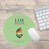 Thumbnail for Murtala Muhammed International Airport (LOS) design on light green round mouse pad
