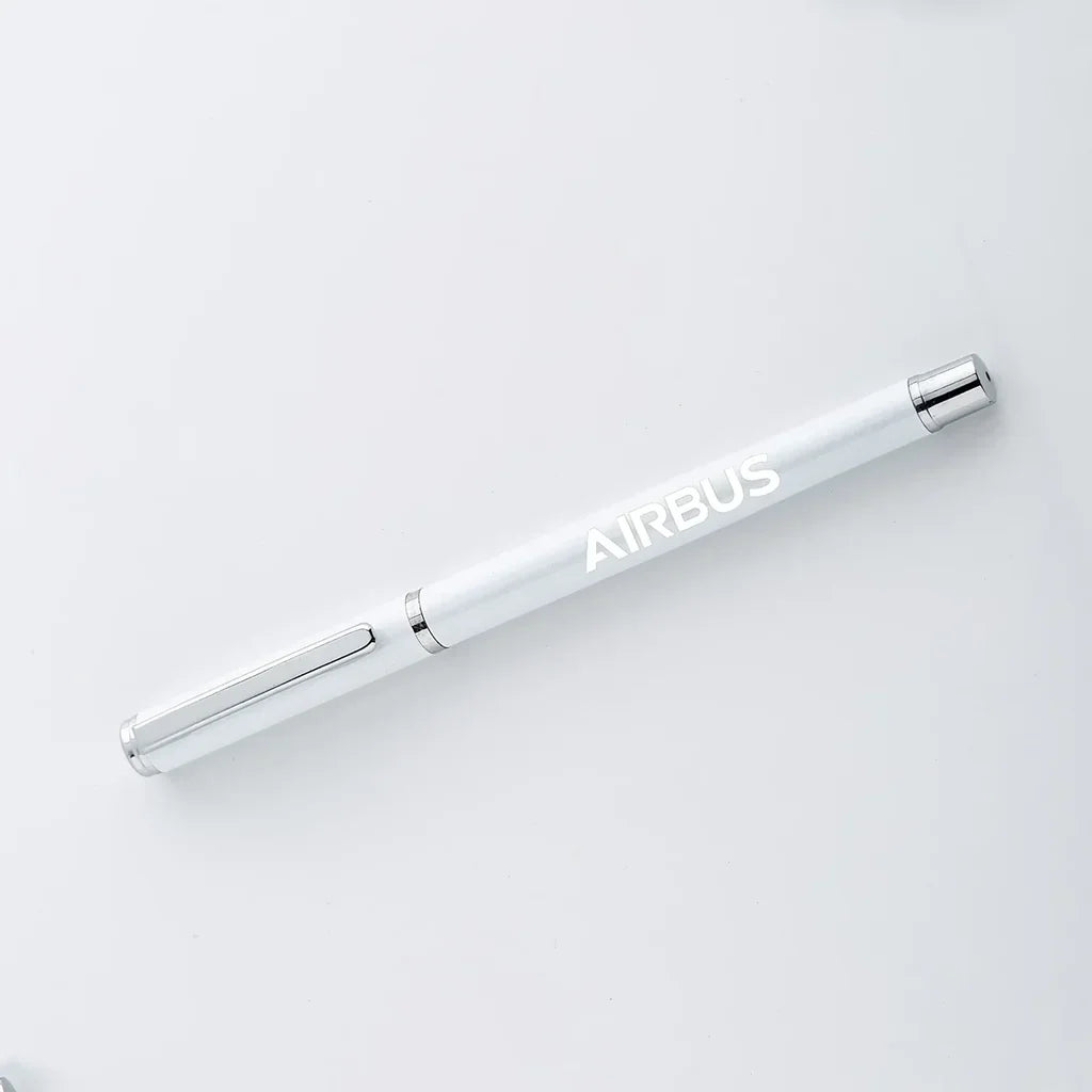 Airbus & Text ballpen - white