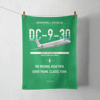 Thumbnail for McDonnell Douglas DC-9-30 design on green towel