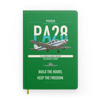 Thumbnail for Piper PA-28 Cherokee design on green notebook