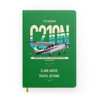 Thumbnail for Cessna T210N Centurion design on green notebook