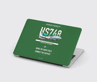 Thumbnail for Hawker Siddeley HS 748 Series 2A design on green MacBook case