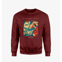 Thumbnail for VINTAGE G4423 - The Grandmother's First Flight - Designed Sweatshirts design on winered