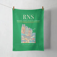 Thumbnail for Rennes–Saint-Jacques Airport (RNS) design on green towel