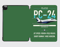 Thumbnail for Pilatus PC-24 design on green ipad tablet case