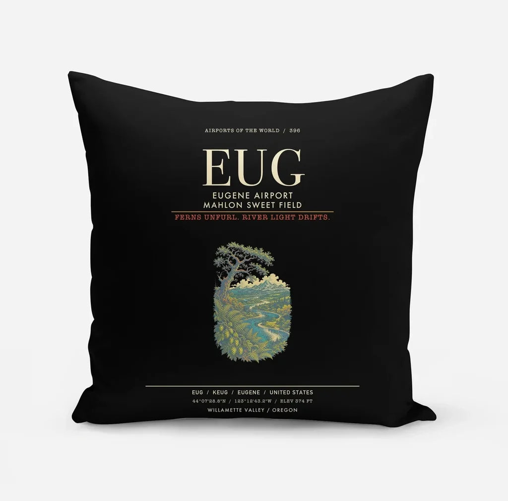 Eugene Airport Mahlon Sweet Field EUG - Black