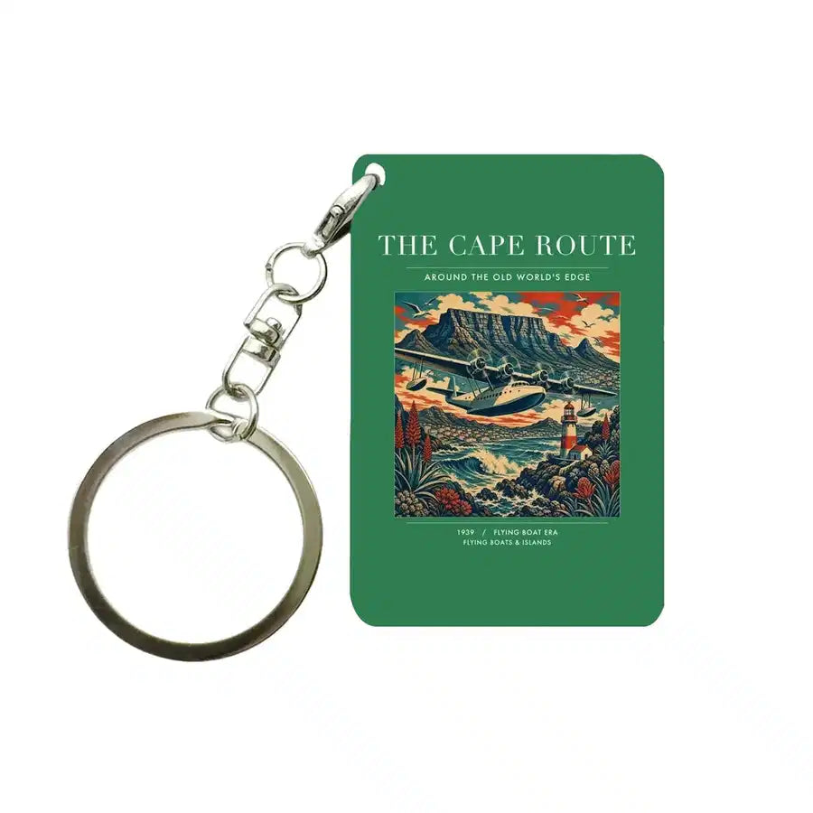 VINTAGE G4070 - The Cape Route - Designed Key Chain design on green