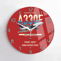 Thumbnail for Airbus A330-200F design on red no frame wall clock