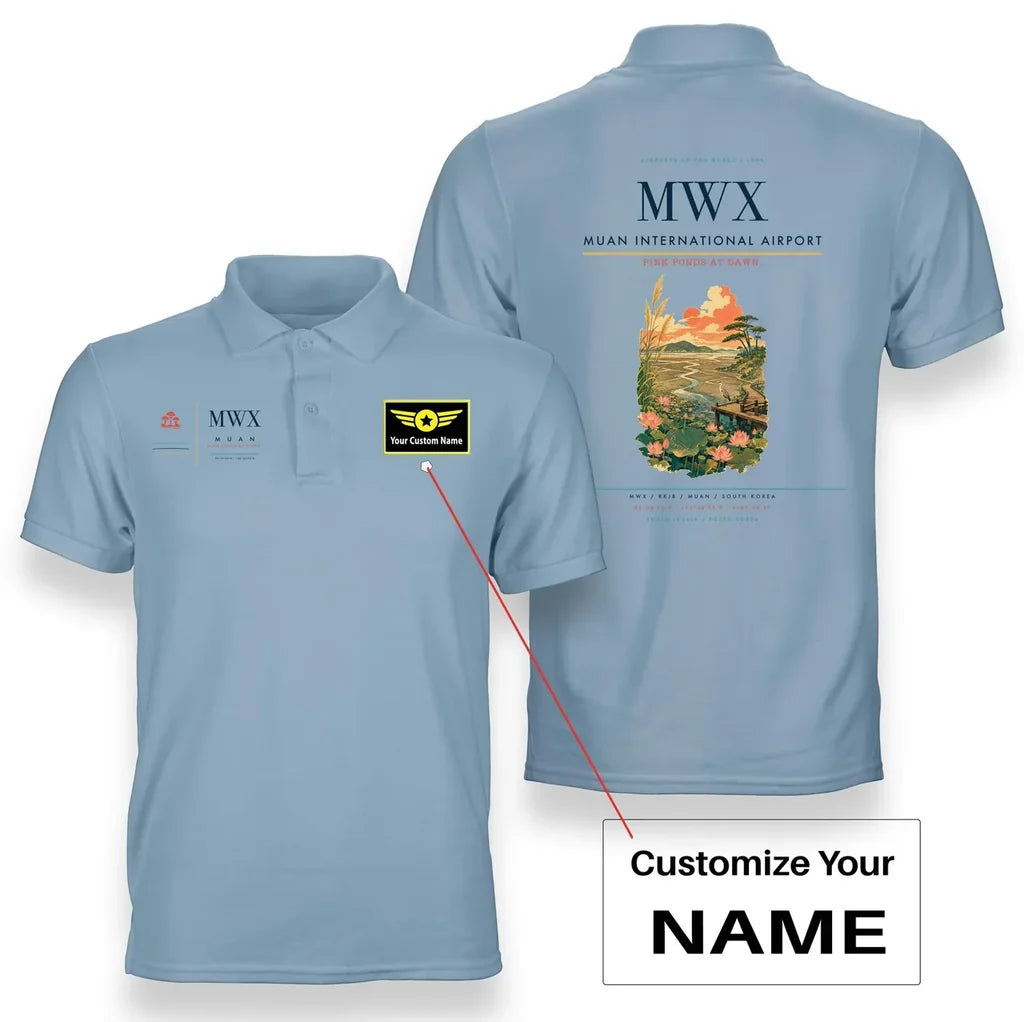 Muan International Airport MWX Light Blue+Name