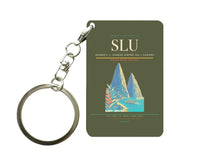 Thumbnail for George F. L. Charles Airport (SLU) design on green army key chain