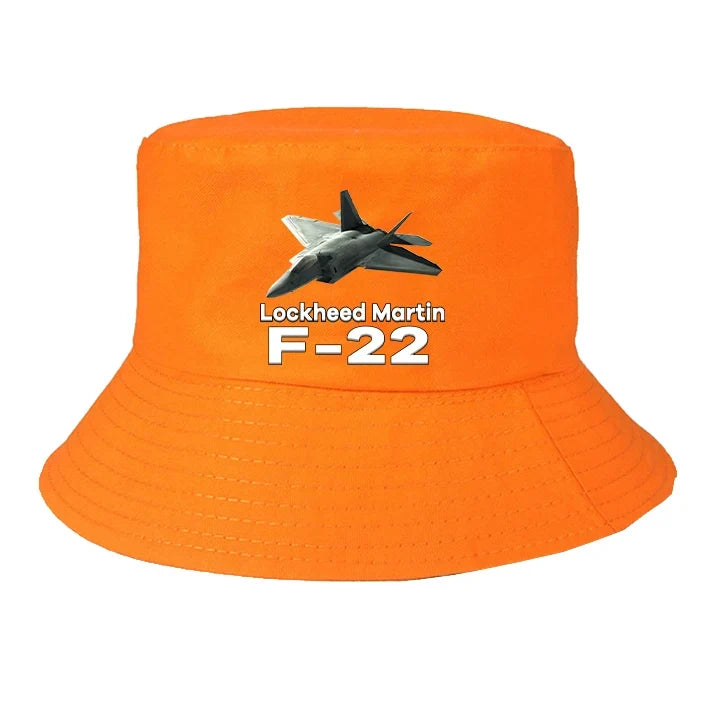 The Fighter Jet 22 Silhouette summer hat - orange