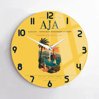 Thumbnail for Ajaccio  Napoleon Bonaparte Airport AJA Wall-Clock No-Frame - Yellow
