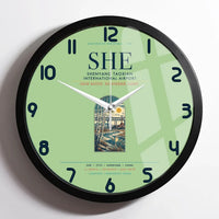 Thumbnail for Shenyang Taoxian International Airport (SHE) design on light green framed wall clock