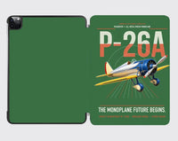 Thumbnail for Boeing P-26A Peashooter design on green ipad tablet case