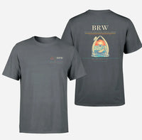 Thumbnail for Wiley Post–Will Rogers Memorial Airport (BRW) design printed on gray double-side t-shirt