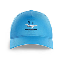 Thumbnail for Cessna Citation X+ design on light blue printed hat