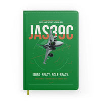 Thumbnail for Saab JAS 39C Gripen design on green notebook