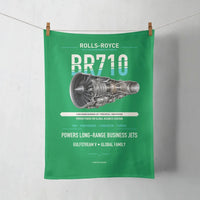Thumbnail for BR710 design on green towel