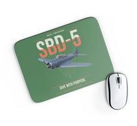 Thumbnail for SBD-5 Dauntless design on green rectangle mouse pad