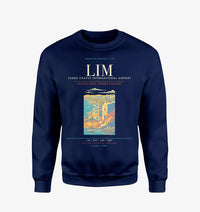 Thumbnail for Lima Jorge Chavez International Airport LIM Sweatshirt - Navy Blue