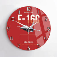 Thumbnail for F-16C Block 50 Clear The Way design on red no frame wall clock
