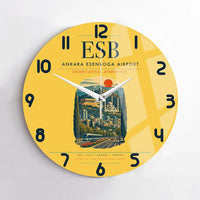 Thumbnail for Ankara Esenboga Airport ESB Wall-Clock No-Frame - Yellow