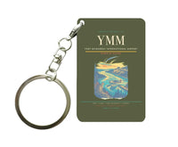Thumbnail for Fort McMurray International Airport (YMM) design on green army key chain