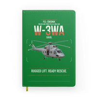 Thumbnail for PZL-Świdnik W-3WA Sokół design on green notebook
