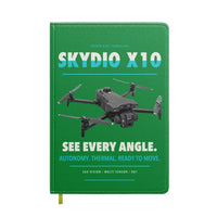 Thumbnail for Skydio X10 design on green notebook