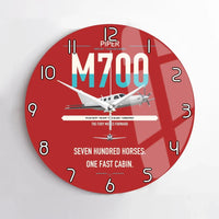 Thumbnail for Piper M700 Fury design on red no frame wall clock