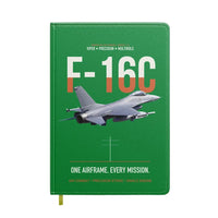 Thumbnail for F-16C Fighting Falcon One Airframe Every Mission design on green notebook