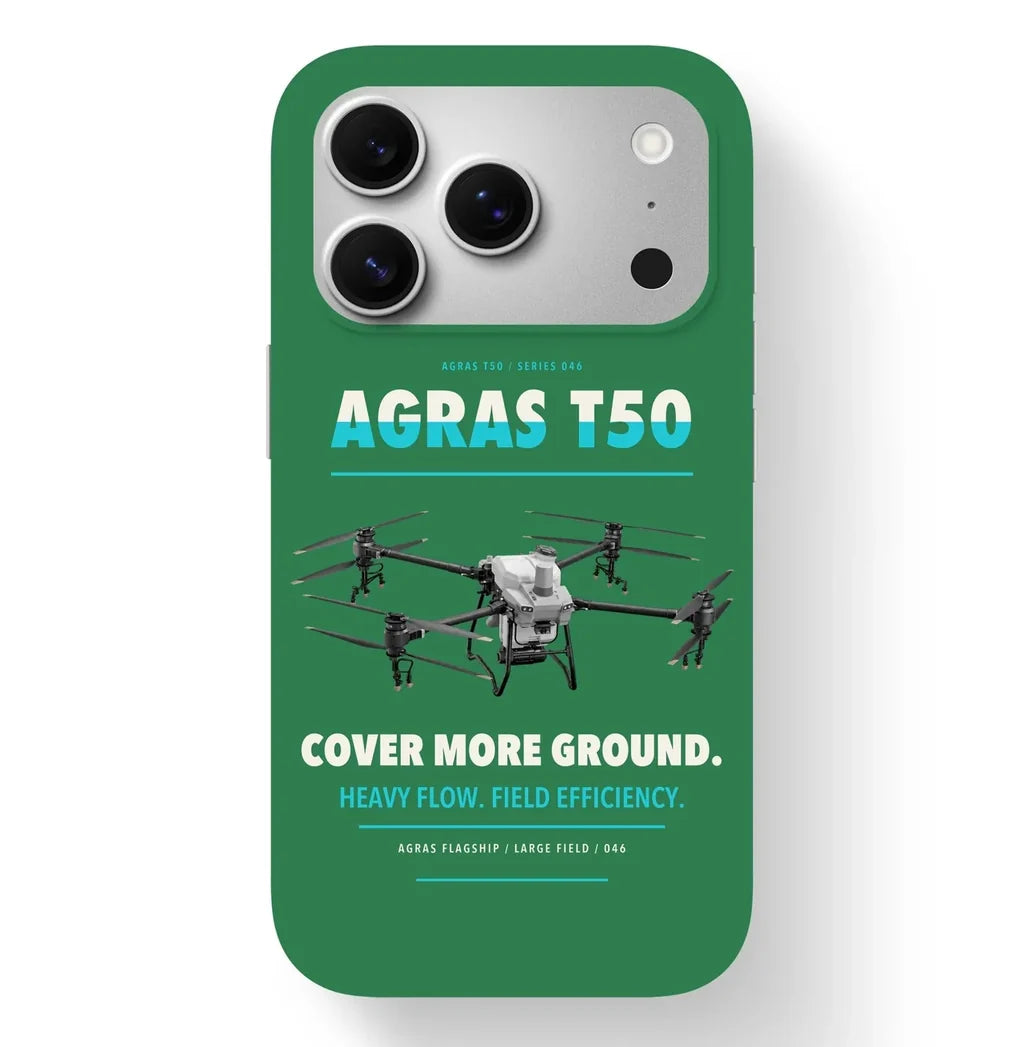 DJI Agras T50 Case design on green iphone case
