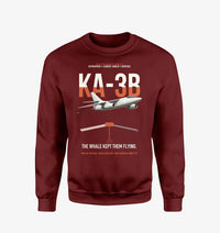 Thumbnail for KA-3B Skywarrior design on wine red sweatshirt