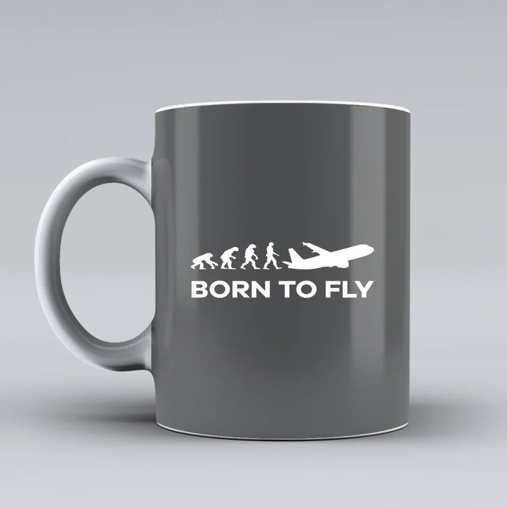 Customisable Born to Fly Mug - view 8